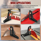 Table Saw Height Gauge, Woodworking Height Gauge in Inches Depth Gauge Woodworking Router Height Adjuster Table Saw Accessories for Wood Working, Aluminum Alloy