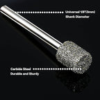 Stone Carving Set Diamond Burr Bits Compatible with Dremel, 46Grit 150Grit 20PCS Polishing Kits Rotary Tools Accessories with 1/8'' Shank for Engraving, Grinding, Stone, Rocks, Jewelry, Glass