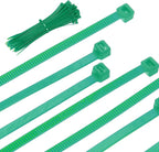 PATIKIL Cable Zip Ties 8 Inch, 100 Pcs Self-Locking Nylon Wire Tie Wraps Heavy Duty Cord Management with 50 lbs Tensile Strength for Indoor and Outdoor, Green (0.2"W)