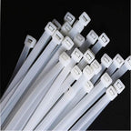 White zip ties 18 inch Large Cable ties wraps100 pcs/Pack outdoor use Long plastic ties with 60 Pounds tensile