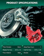 SCITOO Rear Right Brake Caliper With Bracket 19-B2068 Compatible For Acura For TSX 2004-2008,For Honda For Accord 1998-2007