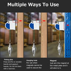 Retractable Plumb Bob With 19.7ft String, Magnetic Retractable Plumb Bob Construction Tools, Automatically Stretch Line Quickly Stabilize Plumb Bob Tool, Plumb Bob Reel Retractable