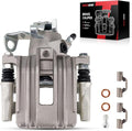 Torchbeam Rear Right Passenger Side Brake Caliper for Volkswagen Audi for 2001-2004 Jetta, 2000-2006 TT Quattro, 2005 Jetta, 2000 Jetta 1.8, Disc Brake Caliper Assembly with Bracket Replace #19B2574