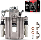 Torchbeam Rear Right Passenger Side Brake Caliper for Volkswagen Audi for 2001-2004 Jetta, 2000-2006 TT Quattro, 2005 Jetta, 2000 Jetta 1.8, Disc Brake Caliper Assembly with Bracket Replace #19B2574