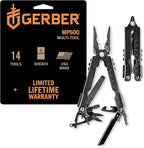 Gerber Gear Gear Multi-Plier 600 - 14-in-1 Bladeless Multipurpose Tool with Screwdriver, Needlenose Pliers, Can Opener, Wire Cutter & More - Made in USA - Survival Tools