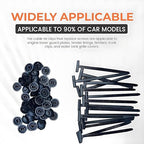 100PCS Nylon Universal Cable Tie Buckle, Heavy Duty Self Locking Nylon Zip Ties, 2025 Upgrade Multipurpose Plastic Cable Ties Tool, UV Resistant Black Zipties for Car Daily Repair