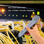 Tone Generator Kit, Wire Tracer Circuit Tester, Tone Tracing Probe Kit, 200EP High Accuracy Cable Tester, Line Finder Toner Inductive Amplifier Variable Tone Generator for Network