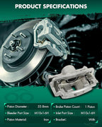 SCITOO Front Right Brake Caliper With Bracket 19B1833 Compatible For Acura EL 1997-2000 For Honda Civic 1996-2011 For Honda Insight 2010-2014