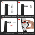LOYALHEARTDY Dial Torque Wrench 0-100N.m Dial Indicator Torque Wrench Precision Torque Meter 1/2 Drive Indicating Torquemeter Torque Force Tester