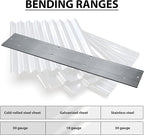 Folding Tool Steel Metal Bending Tool Sheet Metal Bender for HVAC Bending Forming 3/8 and 1 Fold Depths in Ductwork(24 Inch)