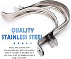 3Pcs 4 inches Two Hole stainless steel U-shaped pipe card for Pipe, Greenhouse AssemblyFixing on Various Surfaces and Support Structures