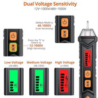Proster Non Contact Voltage Tester Pen - with Electric Outlet Tester Socket Tester Kit with LED Flashlight