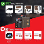 LOTOS LT5000D Plasma Cutter, 2024 Upgraded 5/8 inch 16mm Clean Cut 3/4 inch 20mm Severance Cut 50A Plasma Metal Cutter Machine, Plasma Cutting Equipment, Dual Voltage 120V or 240V, Brown