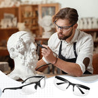 Kathfly 36 Pcs Safety Glasses Work Scratch Resistant Glasses Protective Safety Goggles Eyewear with Lens(White)