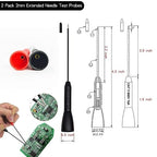 Multimeter Test Leads, Meter Needle Test Probe Adapter Set, Aligator Clips Electronic Test Lead kit Accessories(10 PCS)