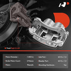 A-Premium Disc Brake Caliper Assembly with Bracket Compatible with Select Chevy, Pontiac and Saturn Models - Equinox 2005-2006, Torrent 2006, Vue 2004-2007 - Front Driver and Passenger Side, 2-PC Set