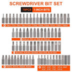 COMOWARE 200Pcs Drill Bit Set & Screwdriver Bit Kit - HSS/CR-V Multi-Purpose Bits in Transparent Storage Case, Impact Driver Accessories for DIY Projects, Home Repairs, Professional Use