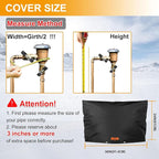Backflow Preventer Cover Insulated (5°F) with Thick 7 Layers Fabric, 36" W x 24" H Backflow Cover with Aluminum Foil Layer for Winter Pipe Freeze Protection, Backflow Insulation Cover