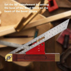 Aluminum Alloy Bevel Gauge Block, Universal Angle Finder for Router and Table Saw Woodworking Angles for 1:6, 1:7, 1:8 Miter Angles of 15°, 22-1/2°, 30°, 36° and 45°