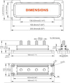 600A Heavy-Duty Bus Bar Nickel Plated Copper Distribution Terminal Block with Cover 4 M10 (3/8 in) Studs & 8 Screws Buss Bar for Solar RV Marine Car Audio 12-48V DC Battery System