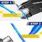 haisstronica 580PCS Heat Shrink Butt Connectors, AWG 26-10 Marine Grade Heat Shrink Wire Connectors,Tinned Red Copper Waterproof Wire Connectors(4Colors/4Sizes)