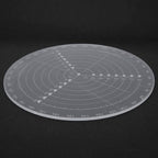 8" Round Center Finder Compass Transparent Acrylic, Easily Identify Center or Draw Circles, Lathe Work and Woodturners, for Woodworking Lovers