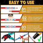 765PCS Solder Seal Wire Connectors with 450W Mini Heat Gun, Solder Connectors with Heat Shrink Solderstick Waterproof Electrical Wire Connectors Kit for Marine Automotive (26-6 Gauge)