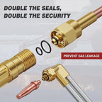 ARCCAPTAIN Oxy Acetylene Cutting Torch, Medium Duty CA1350 Cutting Welding Torch with Check Valve, Cutting Tip 1-3-101, Suitable for Automobile Repair and Metal Cutting