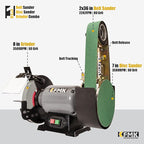 𝟑𝐢𝐧𝟏 2"x36" Belt Sander 7" Disc Sander and 8" Grinder Combo, 3.1 Amp Bench Belt Sander for Metal Working, 2 inch Belt Grinder for Knife Making and Sharpening, KF8236
