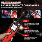 Autel Automotive Circuit Tester PowerScan PS100, Power Circuit Probe Kit, Breaker Finder, 12V 24 Relay Tester, 20ft Extension Cable AVOmeter, Test Light, Continuity Checker, for 99% Cars