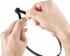 zip ties 18 inch large plastic cable ties black 100 per pack nylon ties wraps outdoor use With 60 Pounds Tensile