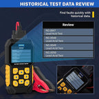 AUTOOL Car Battery Tester 12V 24V Battery Load Tester 30-2000 CCA Automotive Battery Tester, Cranking Charging System Analyzer, Color Screen Data Review Reverse Polarity Protection