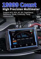 【FNRSI 2C53P Plus Upgraded with Carrying CASE】 3in1 Oscilloscope/Multimeter/DDS Signal Generator Tablet Touch Screen Portable Digital Automotive Oscilloscope 2 Channel 50MHz Bandwidth 250Ms/S Counts