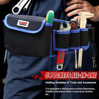 Tool Belt,600D Water-draining Oxford Cloth Tool Belts for Men,Electrician Tool Belt Widely Applied to Repairmen,Electrician,Carpenter,Construction(5 pockets)