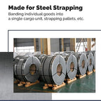 IDL Packaging S-246 Deluxe Pusher Tensioner for 3/8" to 3/4" Steel Strapping - Perfect for Both Round and Flat Packages - Heavy-Duty Steel Strapping Tool with Long Service Life