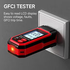 NOYAFA NF-824 Rechargeable Circuit Breaker Finder with LCD Display & GFCI Outlet Tester, 90-230V AC Circuit Breaker Finder Tool, NCV Electrical Circuit Tracer, Adjustable Sensitivity, Flashlight