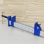 FEIRONG 36 Inch Bar Clamps (2 Pack) - 330LB Capacity, Dual-Scale Ruler (Inch & CM) & 90掳 Angled Jaws for Woodworking, Cabinet Installation, DIY Projects (Blue)