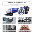 Sali 20 Pack Flap Disc 40 Grit 4.5" x 7/8-Inch Sanding Disc Bevel Type #29 Premium and Industrial Grade Angle Grinder Grinding Wheel High Performance Edge Grinding