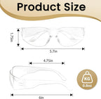 Clear Safety Glasses for Men, 24 Pack Lightweight Protective Eyewear, ANSI Z87.1 Safety Glasses, Scratch Resistant Anti Fog Safety Glasses, Certified for Construction, Shooting, and Laboratory