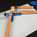 90 Degree Clamp,Positioning Squares, 3" 4" 2.3" Right Angle Clamp with 12 Clamping Squares,Corner Clamps Woodworking Tool for Pictures Frames Cabinets Boxes,Blue