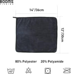 Booms Fishing B0T Microfiber Fishing Towel with Clip, 3 Pack Black