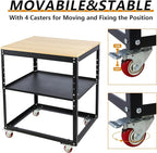 Planer Stand,500 lbs Load Capacity Planer Table with Wheels, Height Adjustable Power Tool Stand, for Most Planers, Saws, Bench-top Machines, Power Tools
