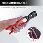 HAUTMEC 8 Inch Nail Puller Pliers Tool, High Leverage End Cutting Pliers, Nail Remover Tool with Anti-Slip Grip, CRV Steel End Cutting Nippers Tool for Pulling or Cutter Nails, Small Bolts and Wires