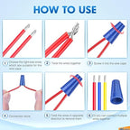 Nilight 220PCS Wire Screw Caps Terminals Kit 5 Sizes Electrical Assortment Spring Thread Insulated Twist on Connectors for 22-12 AWG Wires