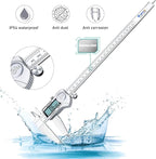 Kynup Digital Caliper, 12 Inch Caliper Measuring Tool with Stainless Steel, IP54 Splash Proof Protection Design, Large LCD Screen, Easy Switch from Inch Metric Fraction (300mm)