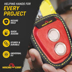 MagnoGrip 002-290 Quick Snap Magnetic Tape Measure Holder - Heavy-Duty, Durable, Hands-Free Magnetic Holder for Construction, Carpentry, & Tool Belts - Ideal for Professionals & DIY Enthusiasts, Red