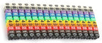 Wire Number Labels, 0.1 x 0.1in Colorful Wire Number Tube Cable Marker, Digital Number Clip on Wire Marker, Plastic Wire Numbering Marker for Wires Management, 150Pcs