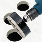 4 inch Diamond Hole-Saw Bits with Pilot Drill Bit -4" Diamond Tipped Tile Hole Saws with Guiding Bit Accurate Drilling for Porcelain Tile Ceramic Pottery Granite Stone Glass Bottles 102mm.