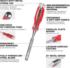 HAUTMEC 1/2" Wood Chisel – High-Impact Drop-Forged CRV Steel, Fully Polished Beveled Edge Blades, Heavy-Duty Strike Cap & Extended Anti-Skid Handle – HT0360