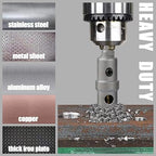10PCS Carbide Hole Saw Kit, 5/8'' to 2'' Metal Hole Cutter with Pilot Drill, Holesaw for Hard Metal, Stainless Steel, Iron, Mild Steel, Aluminium, Alloy, Plastic, Fiberglass
